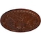 Ekena Millwork Tristan Ceiling Medallion (Fits Canopies up to 5 1/2"), 26"OD x 3"P, Burnished Mahogany Crackle CM26TNBMC - alternate 3